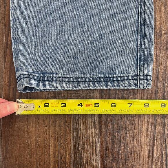 Blank NYC Cargo Jean Straight Leg High Waisted Baggy Loose Fit Size Medium Blue - Picture 15 of 16